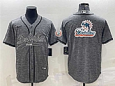Men's Miami Dolphins Gray Team Big Logo With Patch Cool Base Stitched Baseball Jersey,baseball caps,new era cap wholesale,wholesale hats